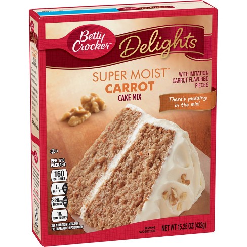 BETTY CROCKER SUPREME CARROT CAKE MIX 15.25oz / 12 Pack