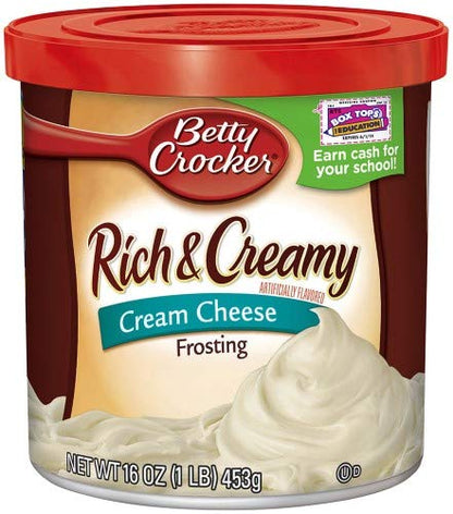 BETTY CROCKER CREAM CHEESE FROSTING 16oz x 8