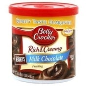 BETTY CROCKER FROSTING RICH & CREAMY MILK CHOCOLATE 16OZ X 8