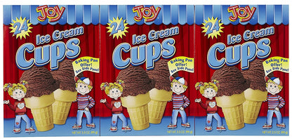 JOY ICECREAM CONE 3.5OZ /12PK