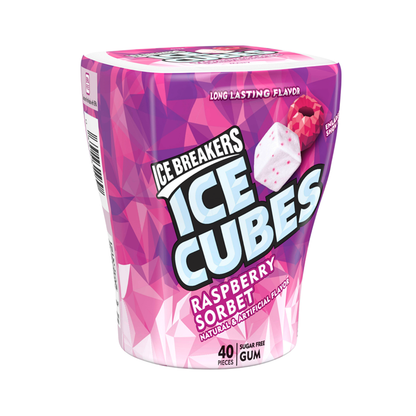 ICE BREAKERS ICE CUBE RASBERRY BOTTLE 3.24oz x 4 Pack