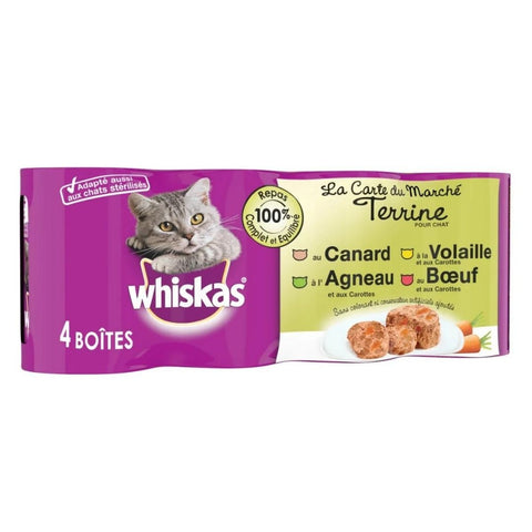 WHISKAS CARTE DU MARCH EN TERRINE 4/6/400G