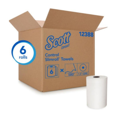 SCOTT® SLIMROLL* Hard Roll Towels 1 Case = 6 Roll(s) 1 Roll = 580 Feet