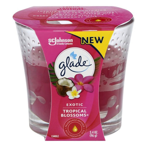 GLADE CANDLE TROPICAL BLOSSOMS (6 x 3.4oz)