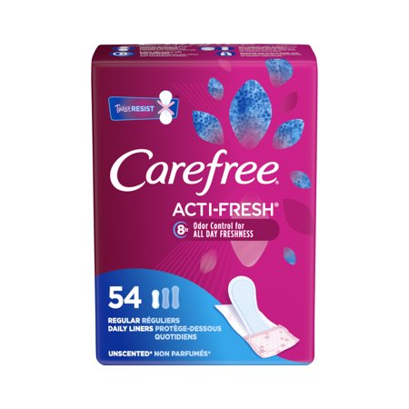 CAREFREE BODYSHAPE REGULAR UNSCENTED 54ct / 4 PACK