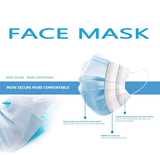 3PLY KIDS MASK BLUE 10PC X 5PK