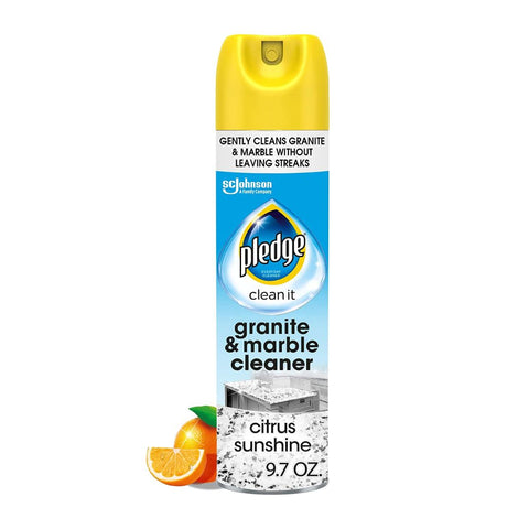 Pledge Granite And Marble Cleaner Spray, Citrus Sunshine, (6 x 9.7oz)