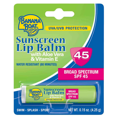 Banana Boat Lip balm Aloe Vera with Vitamin E SPF45 / 12