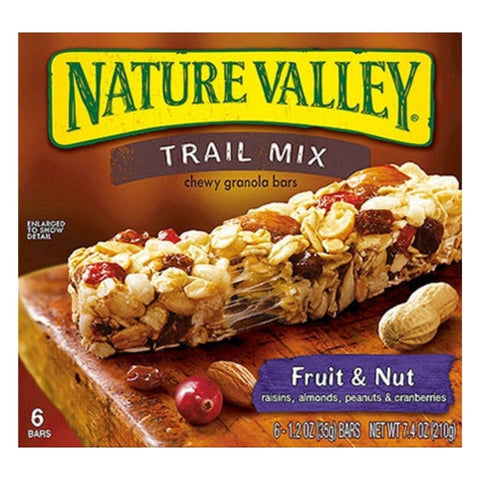 Nature Valley GRANOLA BARS FRUIT & NUT 7.4Z 6Pack (12x6Pack)