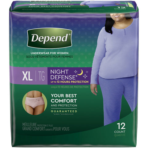 DEPEND ADULT P XL OVERNITE WOMEN 2/12