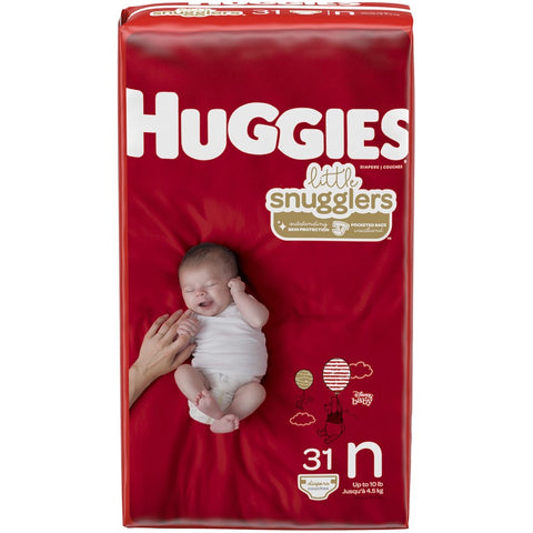 DIAPER HUGGIES NEW BORN 31PC /4 /Case