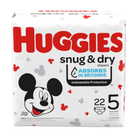 DIAPER HUGGIES JUMB0 Size 5 22PCx4PK