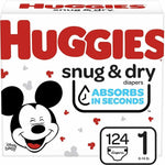 HUGGIES SNUG & DRY DIAPERS HI-CT S1 (1x124)