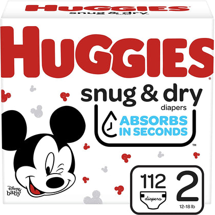 HUGGIES SNUG & DRY DIAPERS HI-CT S2 (1x112)