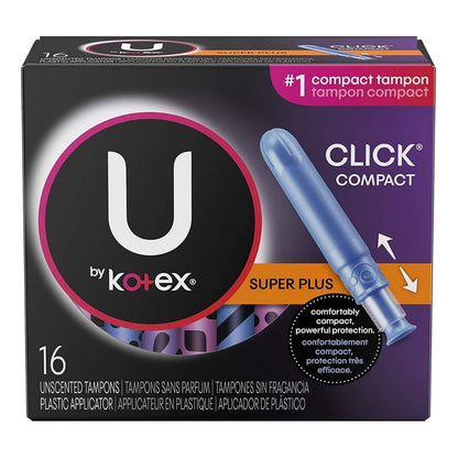 KOTEX U TAMPON SUPER PLUS CLICK 8X16