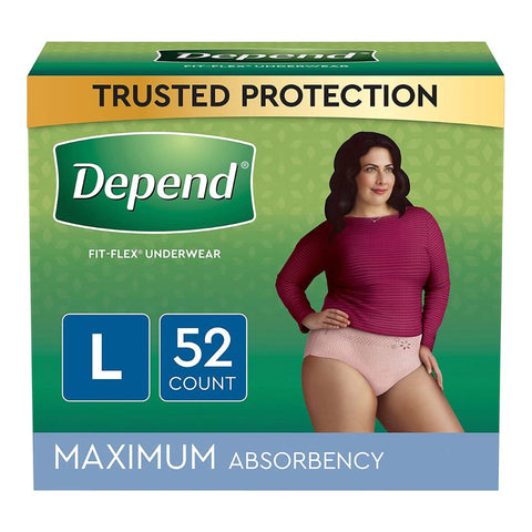 DEPEND FEMALE LARGE MAX ABS 40/CS