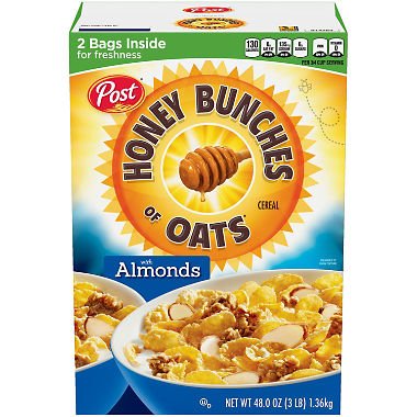 POST ALMOND HONEY BUNCH OATS - 48OZ