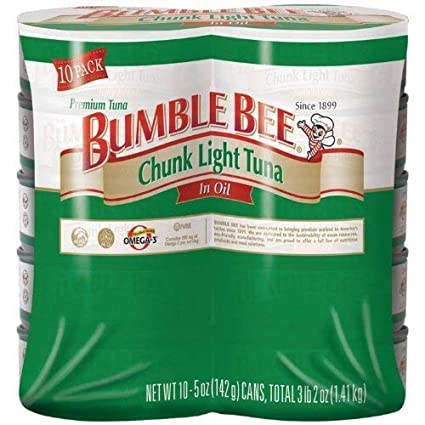 BUMBLE BEE  CHUNK LIGHT TUNA IN OIL 5 OZ x  10 Pack