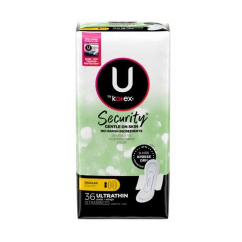 KOTEX SECURITY  ULTRA THIN REGULAR With WINGS 6X36CT