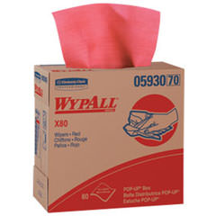 WYPALL PROFESSIONAL CLEANING CLOTHS POP UP BOX - 80ct