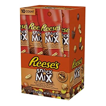 REESES SNACK MIX TUBE 2oz - 10Pack