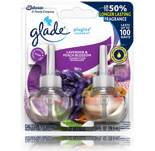GLADE PLUGINS SCENTED OIL REFILL LAVENDER & PEACH BLOSSOM 1.34OZ  /6 /CS