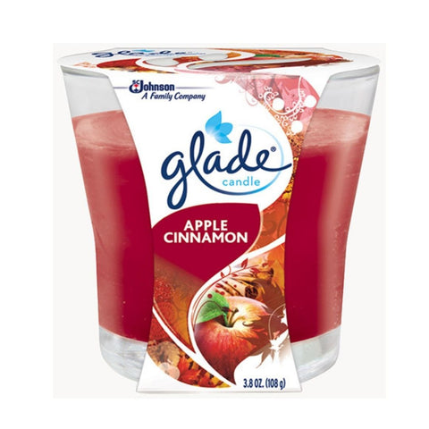 GLADE CANDLE APPLE CINNAMON (6 x 3.4oz)