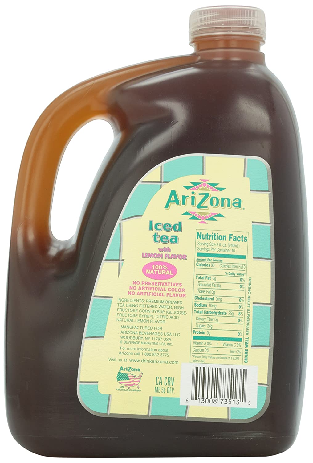 ARIZONA LEMON TEA 4 x 1GAL