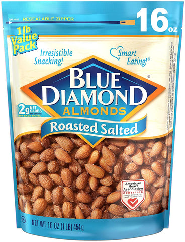 BLUE DIAMOND ROASTED SALTED ALMOND 6 X 1LB