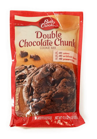 BETTY CROCKER DOUBLE CHOCOLATE COOKIE MIX 17.5oz x 12Pack