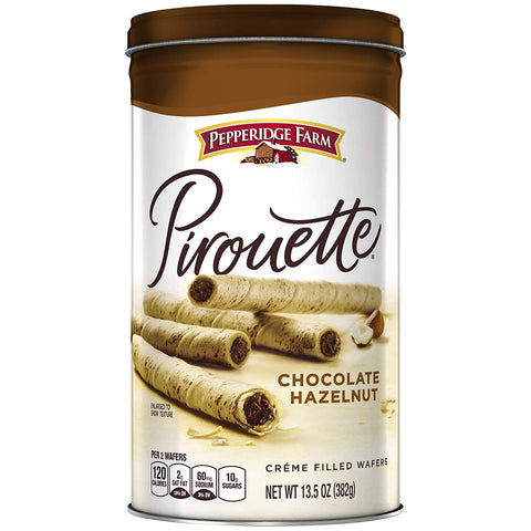 Pepperidge Farm Pirouette Chocolate Hazelnut Cookies - 13.5oz x12