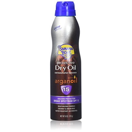 Banana Boat Spray Protective Dry Oil Ultra Mist Sunscreen SPF15 - 6oz / 12