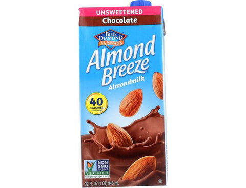 BLUE DIAMOND ALMOND BREEZE CHOCOLATE 32oz x 12Pack