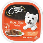 Cesar Classics with Chicken & Liver in Meaty Juices Wet Dog Food 3.5 oz/24