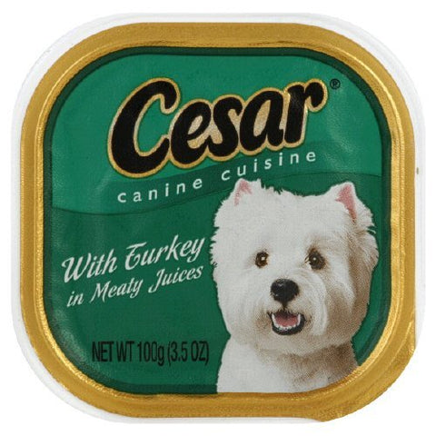 CESAR CANINE FOOD TURKEY 3.5OZ / 24Pack