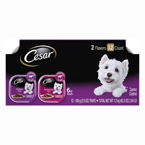 CESAR BEEF VARIETY PACK 12CT x 2PK / 24PCS