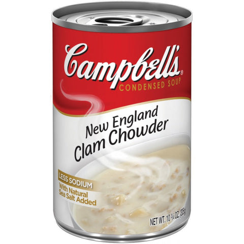 CAMBELL'S CLAM CHOWDER NEW ENGLAND 10.75OZ 12/Case