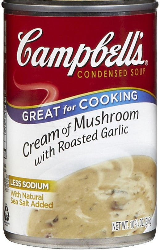 CAMBELL'S CREAM OF MUSHROOM GARLIC 10.5OZ / 12/CS