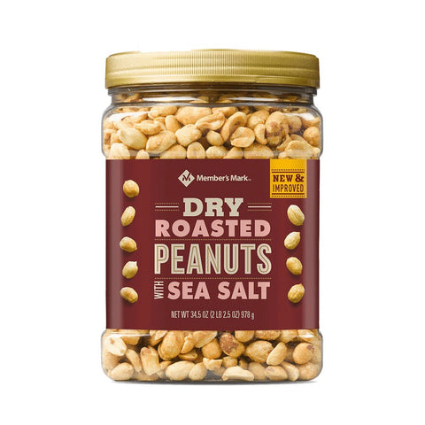 Member's Mark DRY ROASTED PEANUTS 34.5 OZ / 1