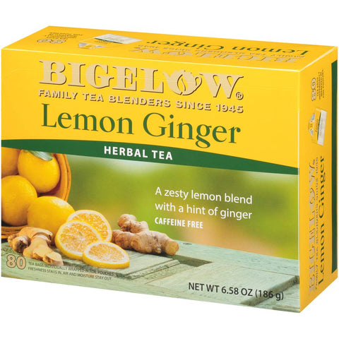 BIGELOW LEMON GINGER TEA 80CT