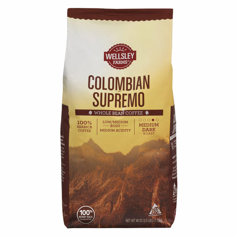 WELLESLEY COLOMBIAN WB COFFEE 40 OZ