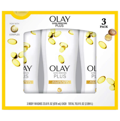 OLAY BODYWASH ULTRA 3PACK / 23.6OZ