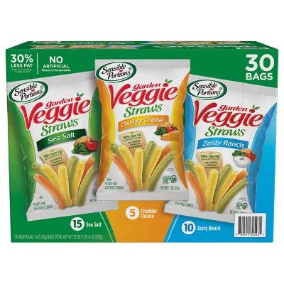 VEGGIE STRAWS 30CT VARIETY PACK