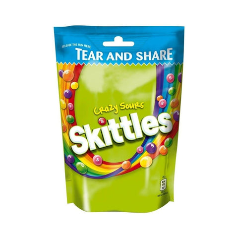 SKITTLES CRAZY SOUR POUCH 174G / 14 / CS