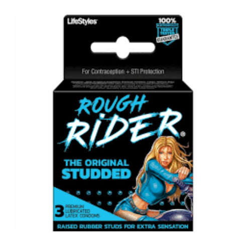 LifeStyles ROUGH RIDER STUDDED CONDOM (6X3PK)