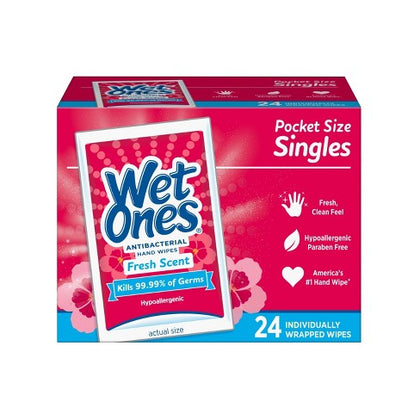 PL WET-ONES ANTIBACTERIAL SINGLES 24CTX10PK - (240 wipes)
