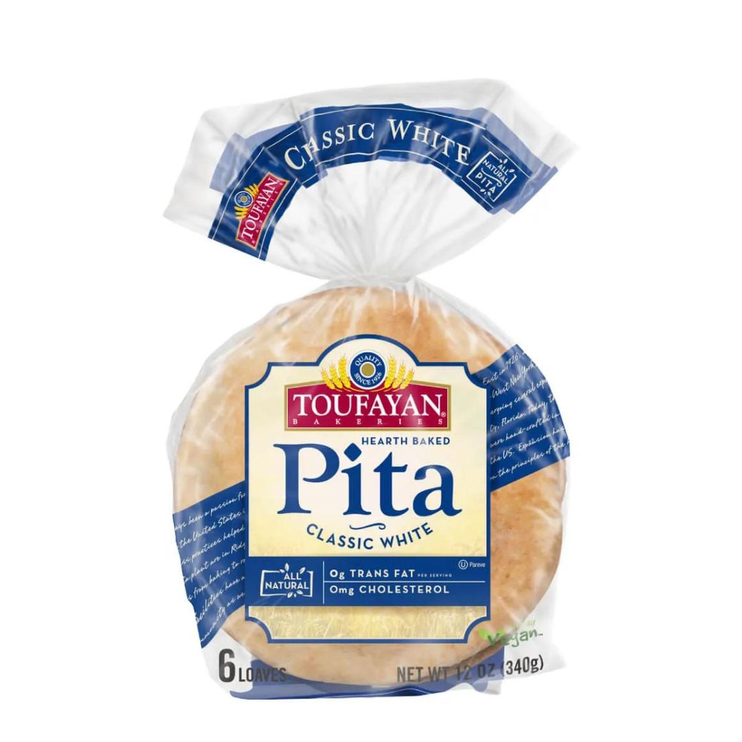 TOUFAYAN BREAD PITA WHITE 12 / 12OZ