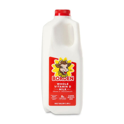 Borden 1/2 Gallon Whole Milk