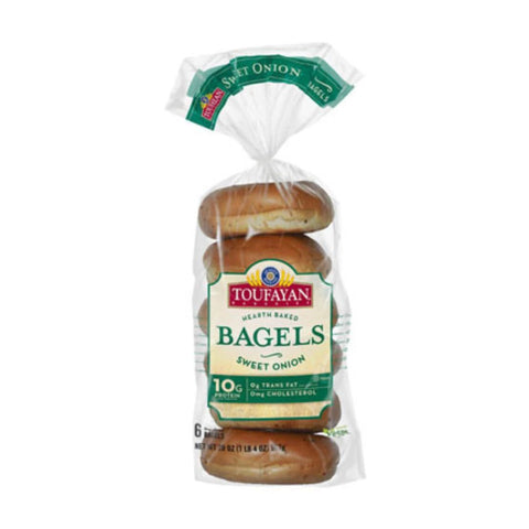 Toufayan BAGELS ONION 20OZ/12