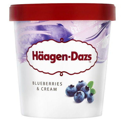 HÄAGEN-DAZS BLUEBERRIES AND CREAM PINT (8x 500ML)